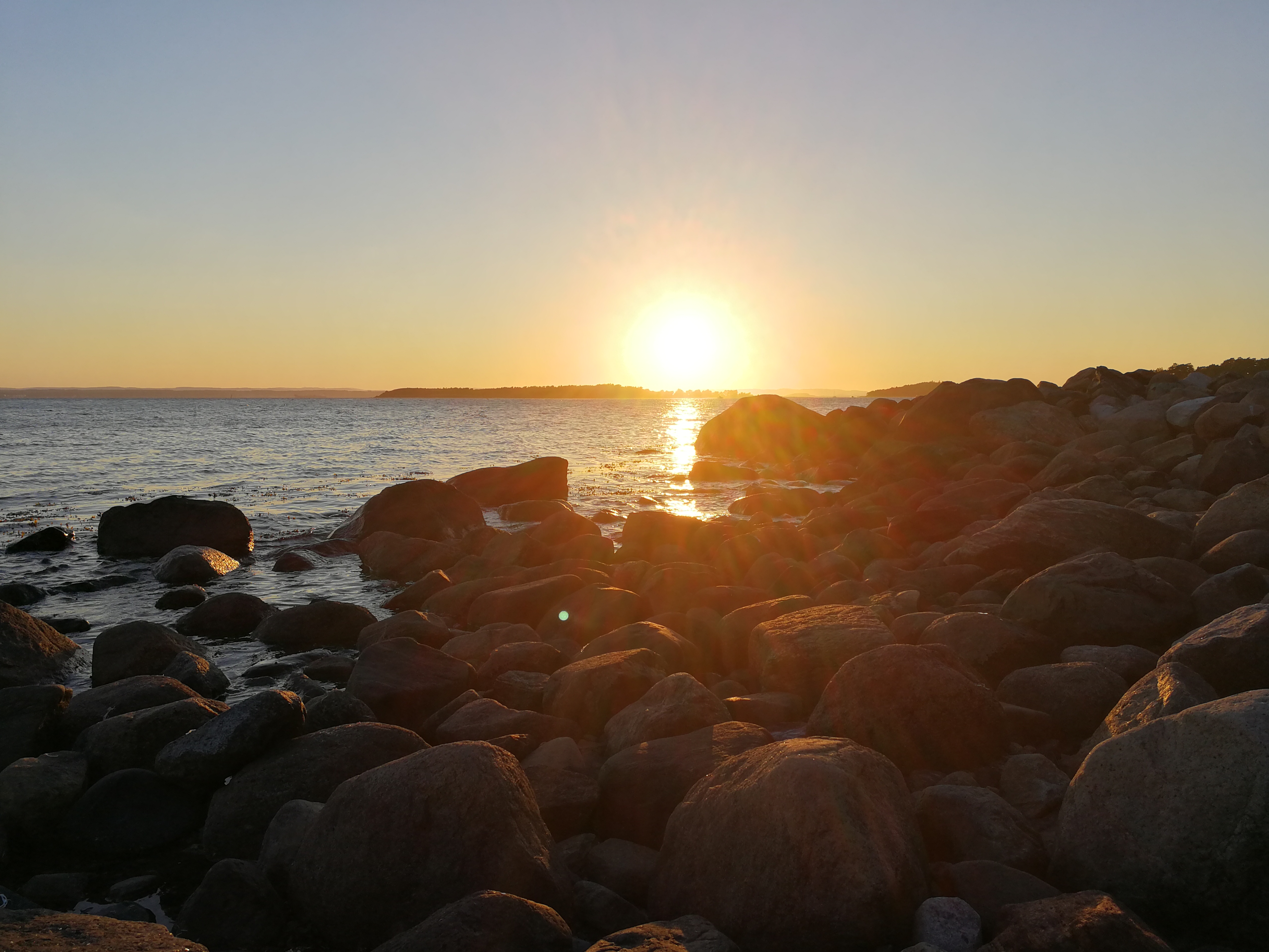 Sonnenuntergang am Oslofjord